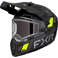 фото Шлем FXR Clutch w/ E Shield с подогревом Black/HiVis, XL  260670-1065-16