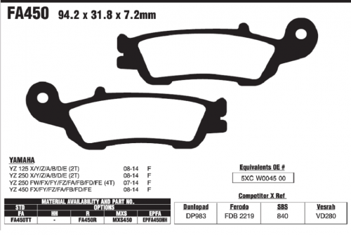 Колодки тормозные Brenta FT3105 (FDB2219 P) FDB 2219 FT 3105 , фото Колодки тормозные Brenta FT3105 (FDB2219 P) FDB 2219 FT 3105 EBC: FA450, FA450TT
Ferodo: FDB2219
Newfren: FD0411
SBS: 840
Brembo: 07YA47
TRW / Lucas: MCB791, MCB791EC, , ,