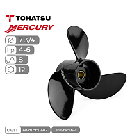 фото Винт гребной  Skipper для Mercury/ Tohatsu 4-6HP алюминиевый, диаметр - 7 3/4", шаг 8  SK369-64516-3