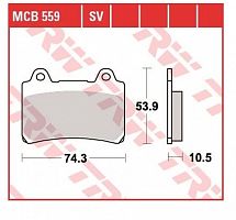 фото Колодки тормозные TRW MCB559 (FDB449 )  FDB 449 (MCB559)