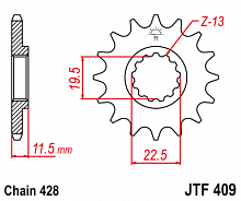 фото Звезда передняя JTF409-14  JTF409-14