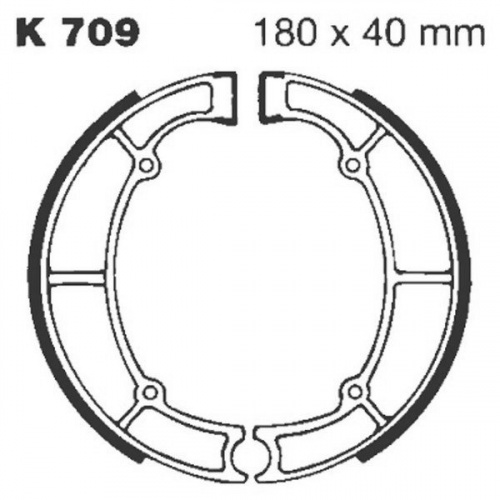 фото Тормозные колодки барабанные EBC K709 (FSB719) FSB 719 K709 ,  , FERODO  FSB719, 