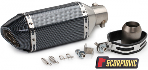 фото Глушитель Akrapovic (replica) 305мм Карбон akr305c ,  , , 
