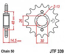 фото Звезда передняя JTF339-17RB  JTF339-17RB