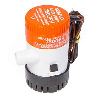 фото Помпа водооткачивающая SeaFlo трюмная, 12V 750 галлон/час, патрубок 19 мм  SFBP1-G750-01_Pack