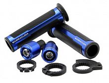 фото Алюминиевые грипсы + грузики руля Barracuda синие  barBLUE