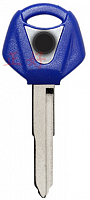 фото Болванка ключа YAMAHA, цвет синий, правый, длинна: 44мм (01)  key-yamaha-blue-r-44