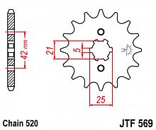 фото Звезда передняя JTF569-13  JTF569-13