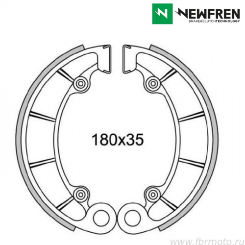 фото Колодки тормозные NEWFREN GF1232 (FSB761) FSB 761  GF1232 FERODO FSB761 <br>,  , , 