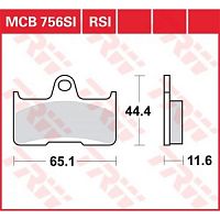 фото Колодки тормозные TRW MCB756SI (FDB2193 SG)  FDB 2193 SG