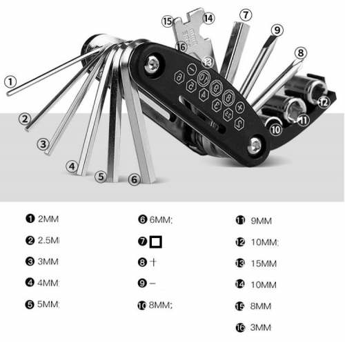 фото Мультитул складной 16 предметов multitool ,  , , 