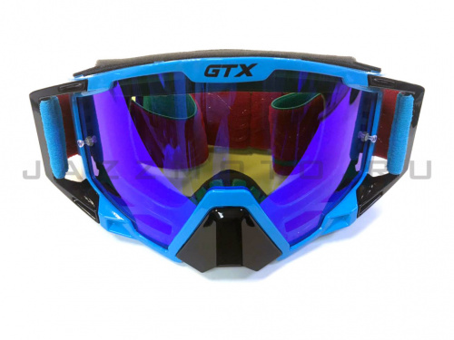 Очки Мотокросс GTX 5025 черно/голубые 13254 , фото Очки Мотокросс GTX 5025 черно/голубые 13254 , , ,