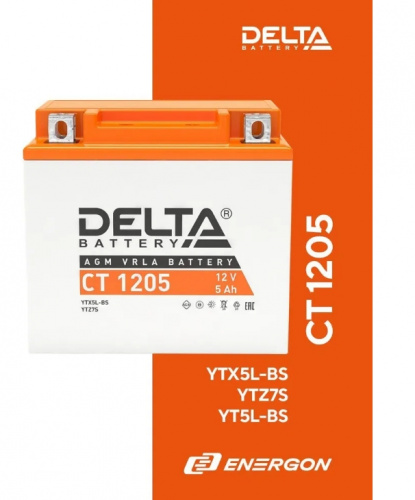 фото Аккумулятор DELTA CT 1207 (YTX7A-BS) CT1207 ,  , ,  фото 2