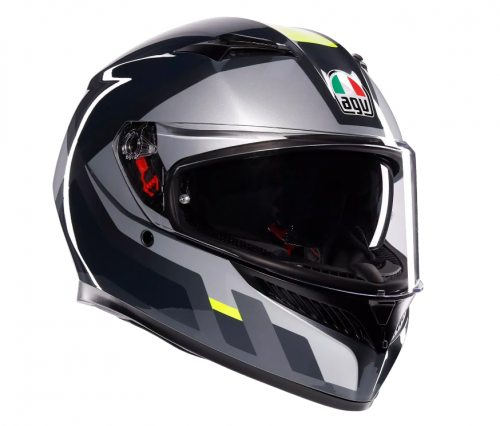 фото Мотошлем AGV K3 E2206 MPLK Shade Grey/Yellow Fluo, M 2118381001-017-M ,  , , 