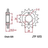 фото Звезда передняя JTF1372-17  JTF1372-17