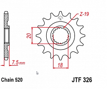 фото Звезда передняя JTF326-13  JTF326-13