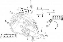 фото XSR0076 Бензобак Racer rc300 gy8  R0000142173