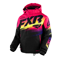 фото Детская куртка FXR Boost с утеплителем Black/Neon Fusion, 12  230407-1066-12