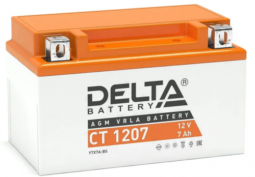 фото Аккумулятор DELTA CT 1207.1 (YTX7L-BS) CT1207.1 YTX7L-BS ,  , ,  фото 2