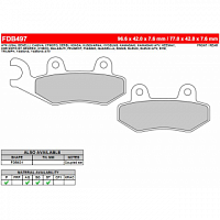 фото Колодки тормозные Ferodo FDB497SG  FDB 497 SG