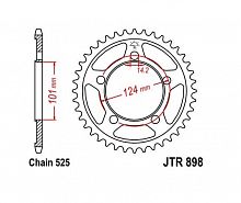 фото Звезда задняя JTR898-38  JTR898-38