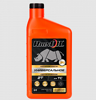 фото Масло RHINOIL 2T синтетическое,универсальное 1л.  RHINOIL2T syn UN