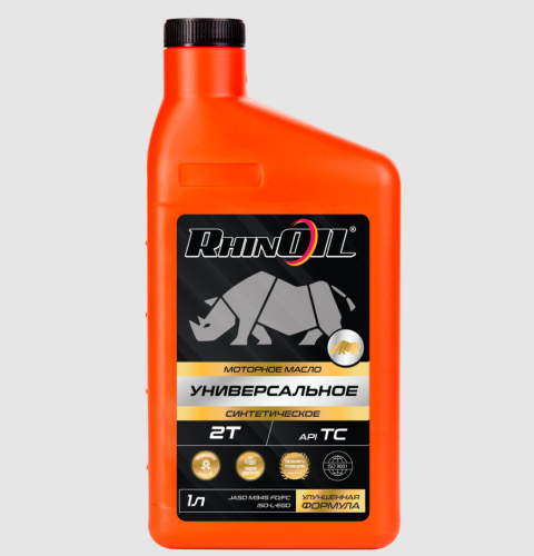 фото Масло RHINOIL 2T синтетическое,универсальное 1л. RHINOIL2T syn UN ,  , , 