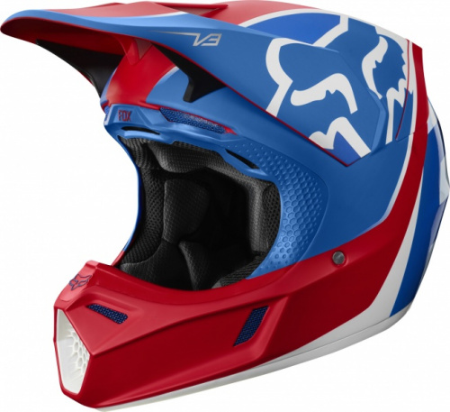 фото Мотошлем Fox V3 KILA HELMET BLUE/RED L 21766-149-L ,  , , 