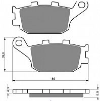 фото Колодки тормозные GOLDfren 021 AD (FDB754)  FDB 754 (021 AD) 