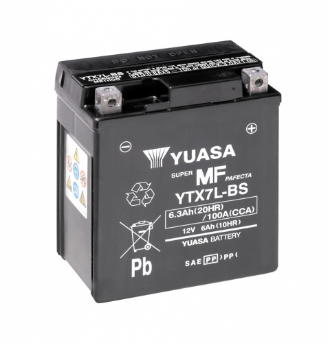 фото Аккумулятор YUASA YTX7L-BS (114Х71Х131) YTX7L-BS ,  , , 