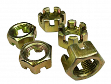 фото Гайка ступицы корончатая M18-1,5 (1шт)  М18-1.5