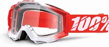 фото Очки кроссовые 100% Strata MX Replica White-Red  201-7800