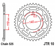фото Звезда приводная ESJOT 50-29064-45 / JTR10.45, JTR10  JTR10-45