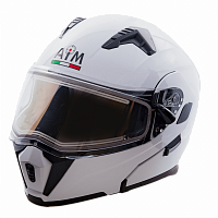 фото Мотошлем AiM JK906C White Glossy, XL  906C-007-XL