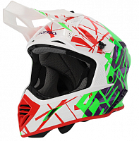 фото Мотошлем Acerbis X-TRACK 22-06 Green/White L  0025032.371.066