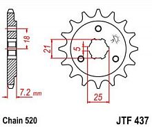 фото Звезда передняя JTF437-16  JTF437-16