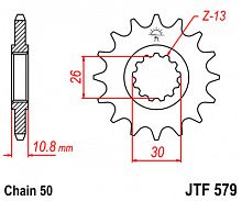 фото Звезда передняя JTF579-17RB  JTF579-17RB