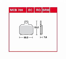 фото Колодки тормозные TRW MCB700SRM (FDB2074)  FDB 2074 (MCB700SRM)