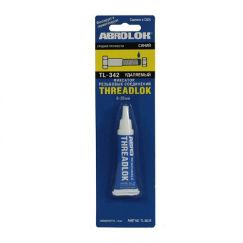 Фиксатор резьбы ABRO синий 6ml , фото Фиксатор резьбы ABRO синий 6ml , , ,