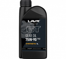 фото Масло трансмиссионное LAVR GT GEAR OIL 75w90, синтетика 1л  ln7901
