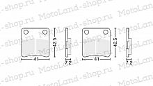 фото Колодки тормозные дисковые #9 X-TECH (semi-metallic) полуметаллические  #9 ML11961