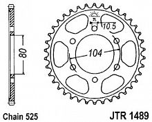 фото Звезда задняя JTR1489-42  JTR1489-42