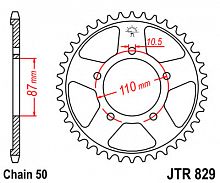 фото Звезда задняя JTR829-48  JTR829-48