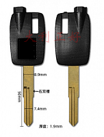 фото Болванка ключа Suzuki Burgman, цвет черный, длинна: 50mm (05)  key-burgman-blk-50