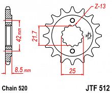 фото Звезда передняя JTF512-16  JTF512-16
