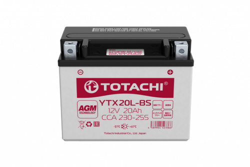 фото Аккумулятор TOTACHI CMF20 YTX20L-BS 20АЧ 90020 ,  , 31500-MCA-R31, 