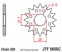 фото Звезда передняя JTF565.14SC  JTF565.14SC