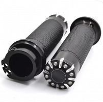 фото Грипсы CNC Aluminum 25мм Чёрные   