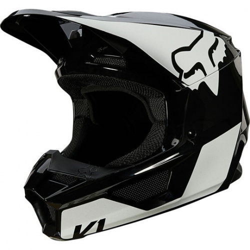 фото Мотошлем Fox V1 Revn Helmet, цвет Черный/Белый XL 25819-018 ,  , , 
