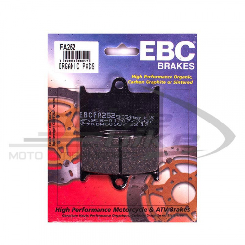 Тормозные колодки EBC FA252 (FDB605) FDB 605 FA252 , фото Тормозные колодки EBC FA252 (FDB605) FDB 605 FA252 , , ,